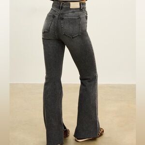 Stradivarius Dark Gray Flare Jeans its stretchable size 26